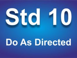 Do As Directed for std 10