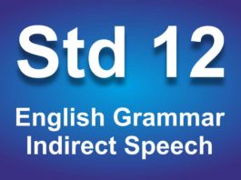 English Grammar Class 12 Indirect Speech