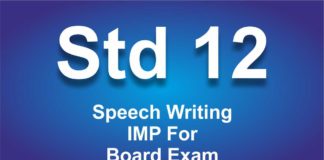 Speech Writing English class 12 Important For Board Exam