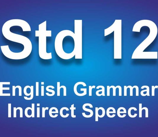 English Grammar Class 12 Indirect Speech
