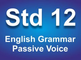 English Grammar Class 12 Passive Voice
