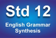 English Grammar class 12 Synthesis