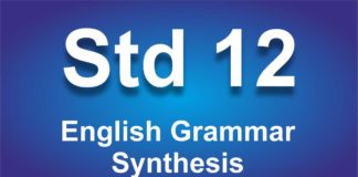 English Grammar class 12 Synthesis